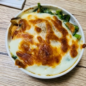 小松菜と卵のチーズココット